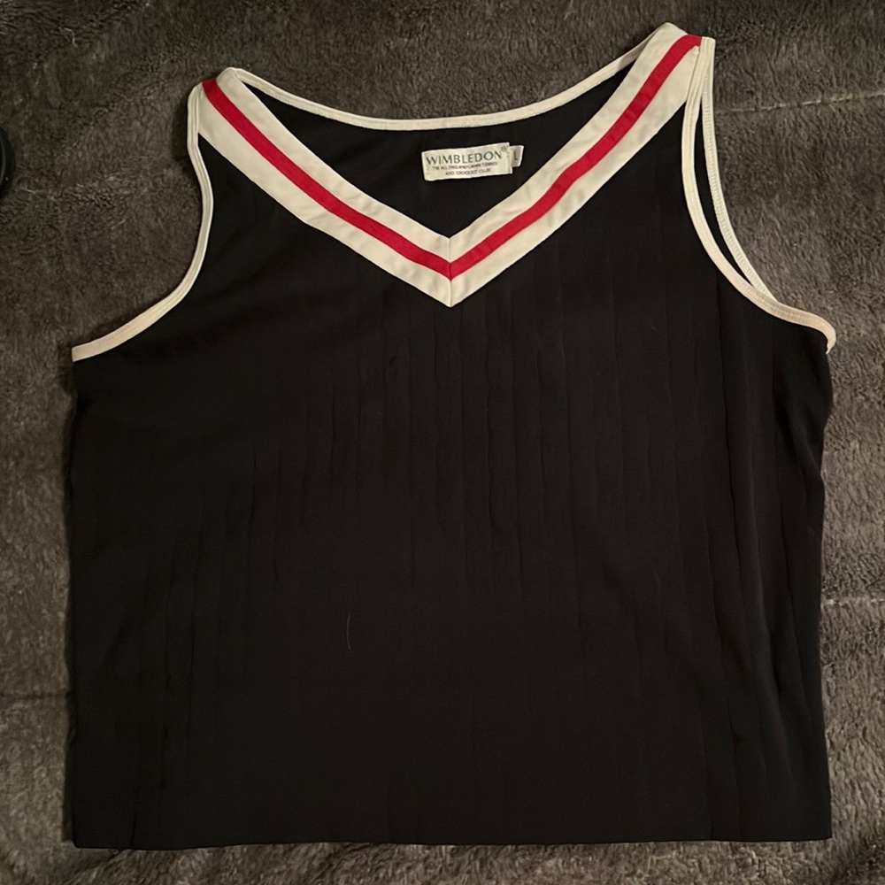 Vintage Wimbledon tennis tank with matching skirt